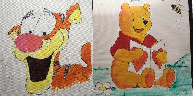 Some of my old acrylic paintings from 20+ years ago.