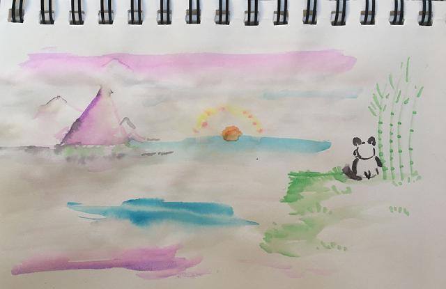 When my grandfather passed, I created this scene as part of a card for my mom. 