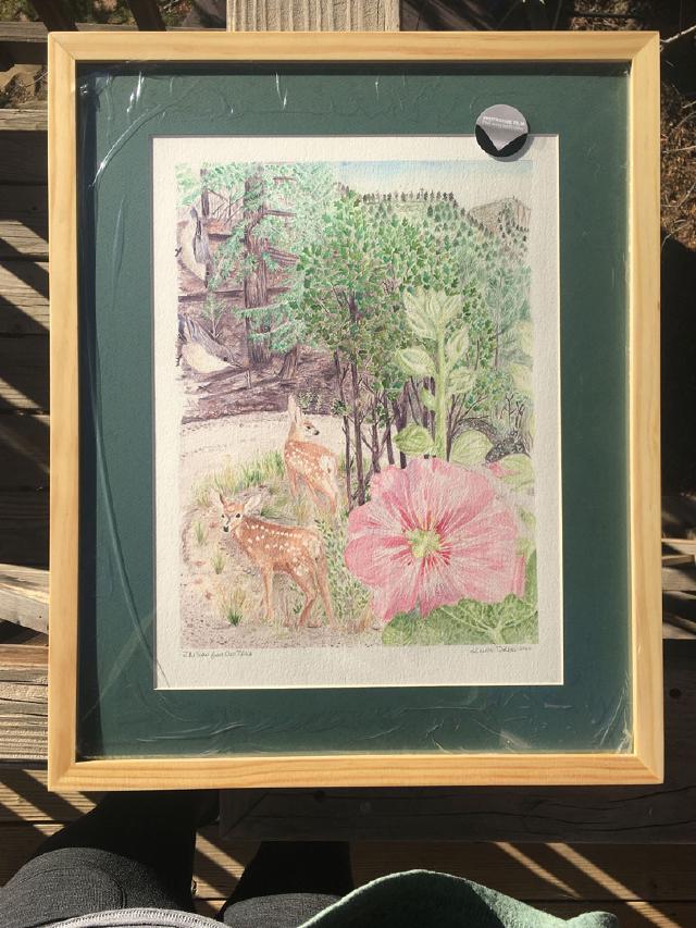 Framed and ready to ship. Framed and ready to ship.
